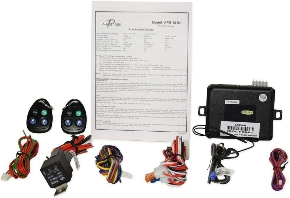 AUDIOVOX PRESTIGE APS101N Remote Car Alarm Security