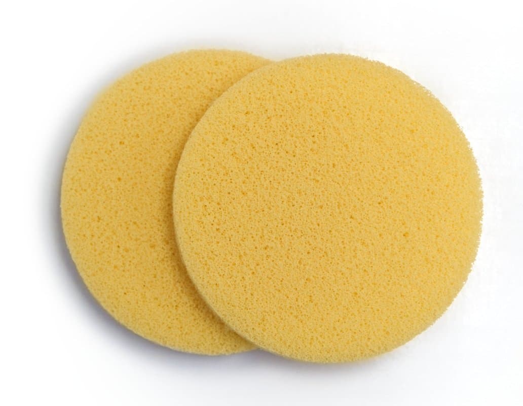 Cleansing Facial Sponges Natural Beige - (12 Pack)
