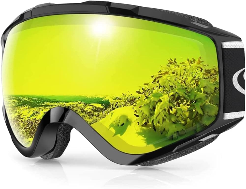 findway Ski Goggles OTG - Over Glasses Snow/Snowboard Goggles for Men, Women & Youth - 100% UV Protection