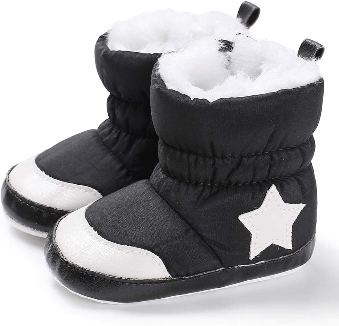 Kimber ❤️ Baby Premium Soft Sole Star Anti-Slip Mid Calf Warm Winter Infant Boots Toddler
