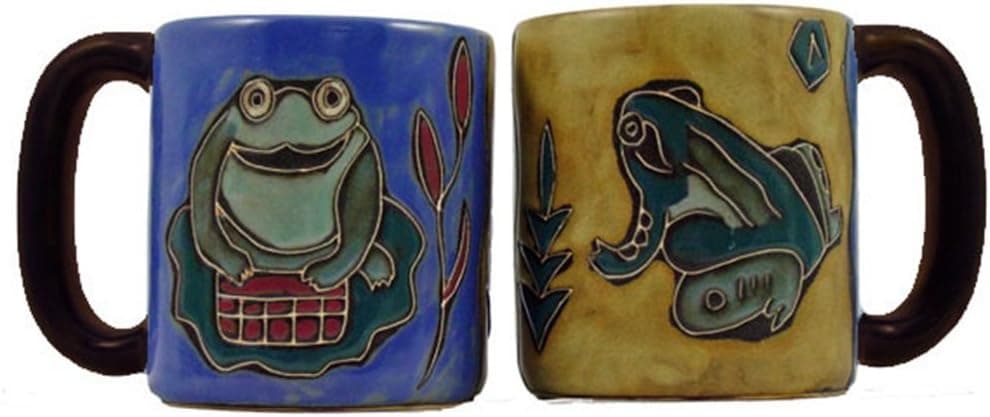 Mara Stoneware Mug - Frogs - 16 oz - Set of 2 Mugs