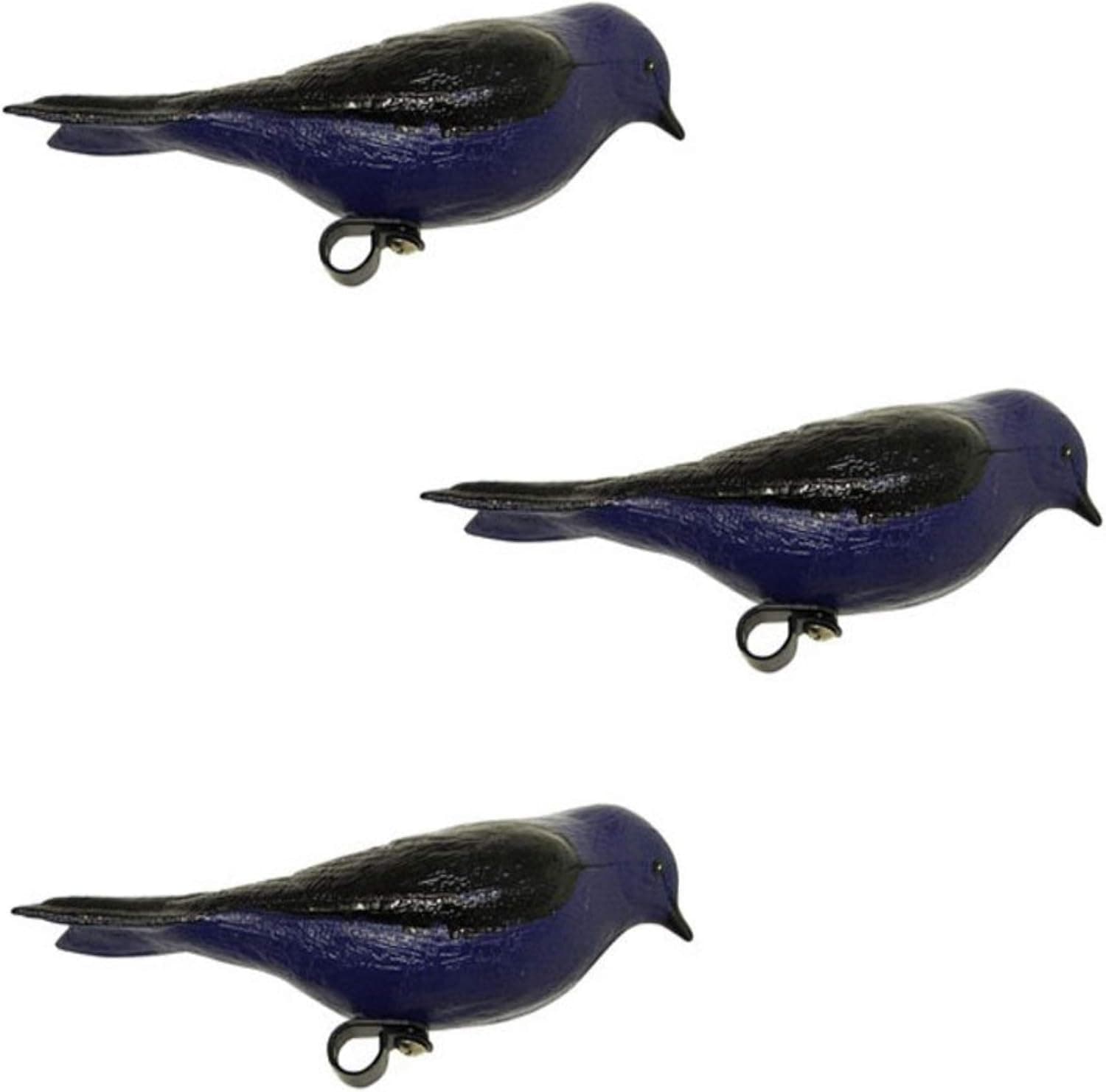 Heath Outdoor Products PMD-1 Deluxe Painted Purple Martin Decoy with Mount, 3 Pack