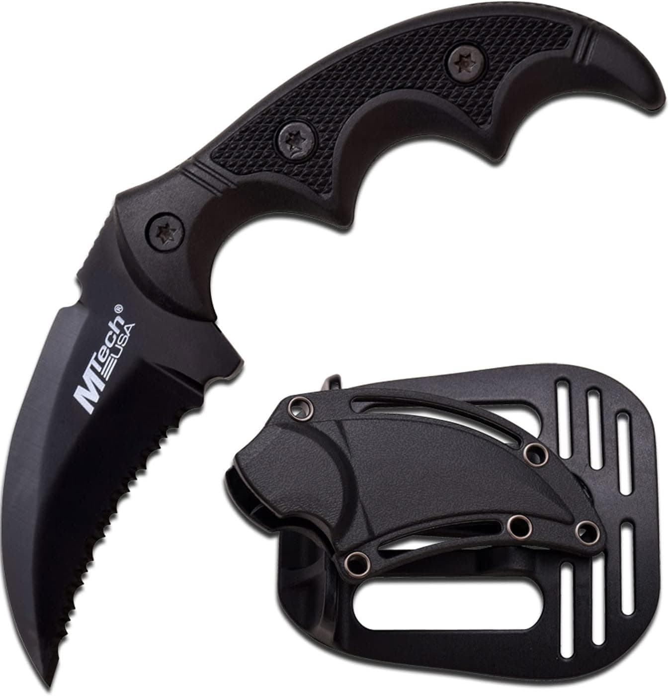 MTech New Tactical Combat KARAMBIT Fixed for Practical Use Durable Knife Blade Hawk Survival Hunting Bowie w/Sheath
