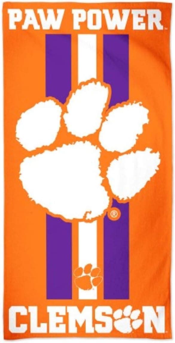 NCAA Clemson Tigers 30" x 60"Beach Towel