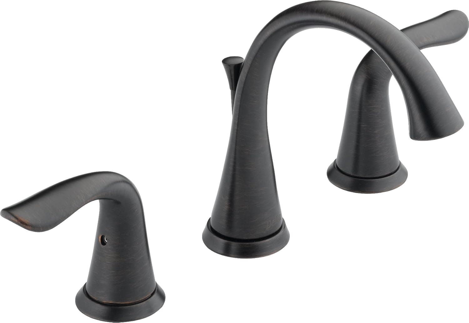 Delta Faucet Lahara 2-Handle Widespread Bathroom Faucet with Drain Assembly, Venetian Bronze 3538LF-RB