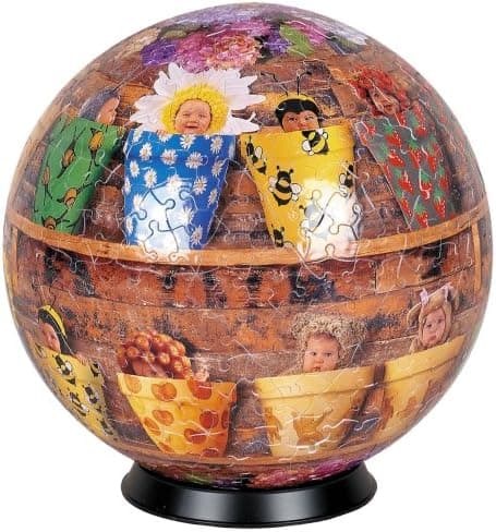 Warren Puzzle Esphera 360 9" 540 Pieces Sphere Art: Anne Geddes's "Pots" by Mega Brands