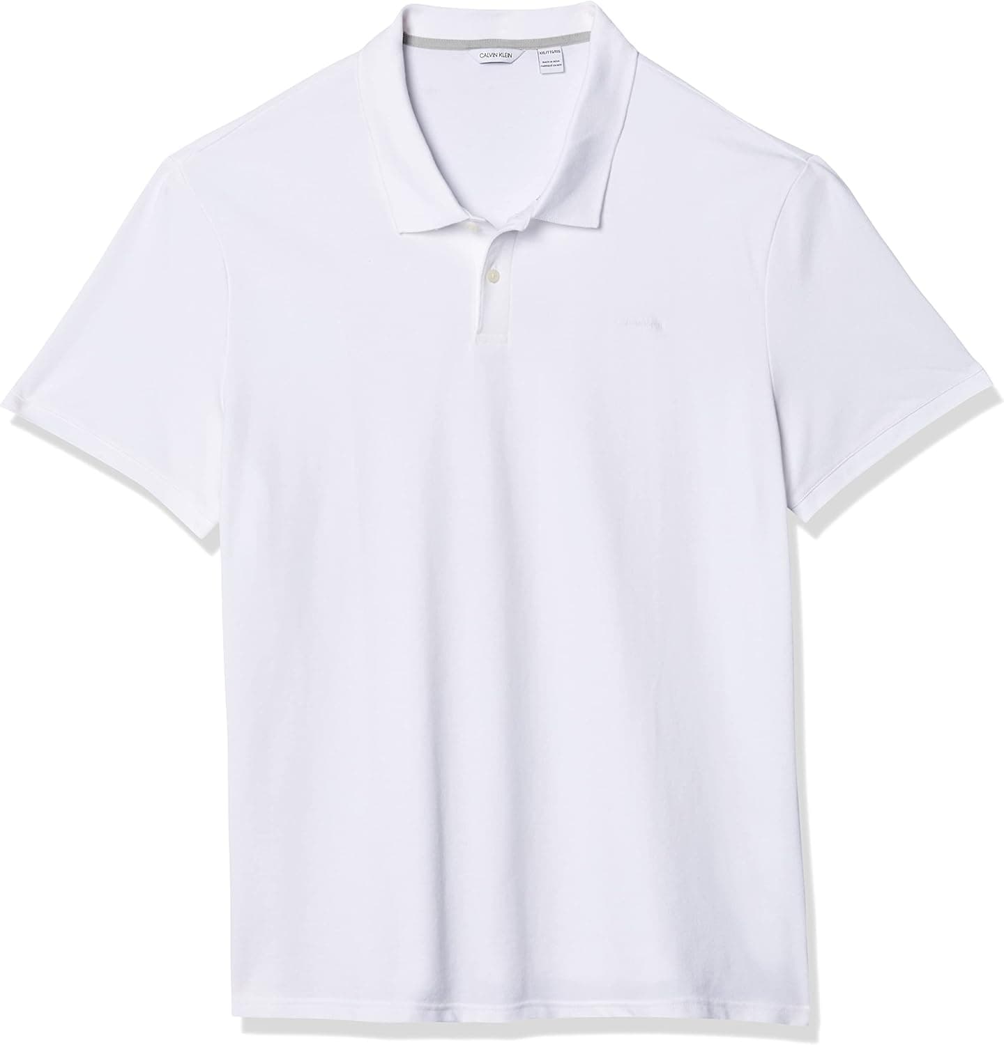 Calvin Klein Men's Short Sleeve Pique Cotton Polo Shirt