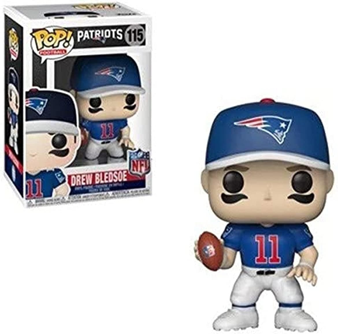 Drew Bledsoe #115 Funko POP! Football NFL: Legends New England Patriots Figurine