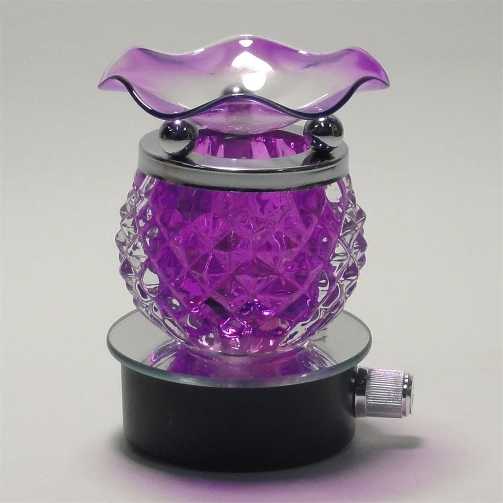 Purple Pineapple Ball Plug in Nightlight Style Electric Oil and Tart Warmer