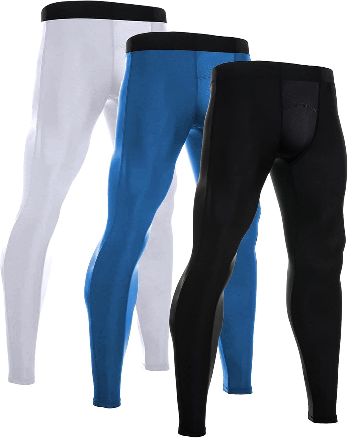Yuerlian Mens Thermal Leggings Underwear Pants Base Layer Running Leggings Workout Compression Tights Leggings with Pocket