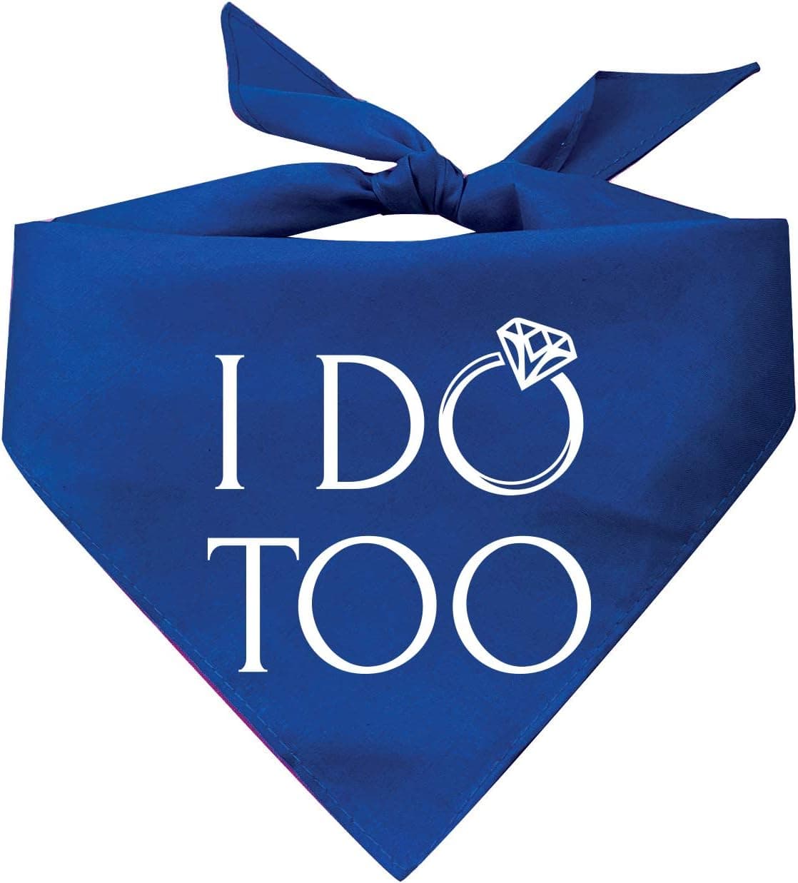I Do Too Engagement Getting Married Dog Bandana for Dogs (Assorted Colors)
