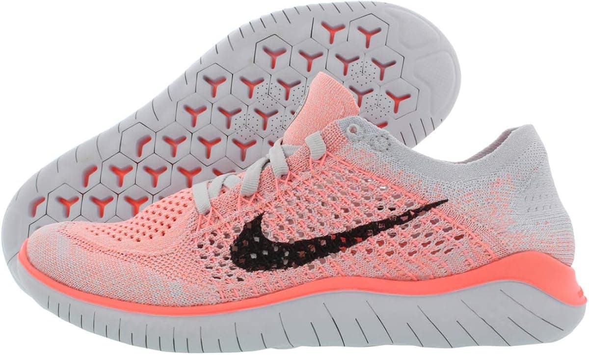 Nike Women's Free Rn Flyknit 2018 Crimson Pulse/Black Running Shoe Size 9.5 US