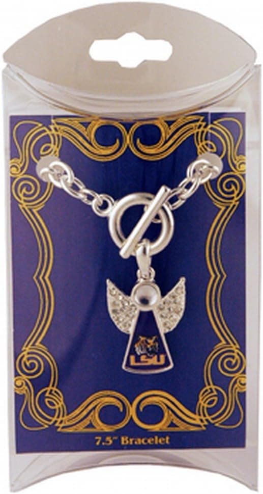 NCAA Louisiana State Fightin Tigers Angel Bracelet