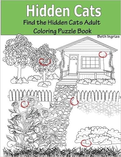 Hidden Cats: Find the Hidden Cats Adult Coloring Puzzle Book
