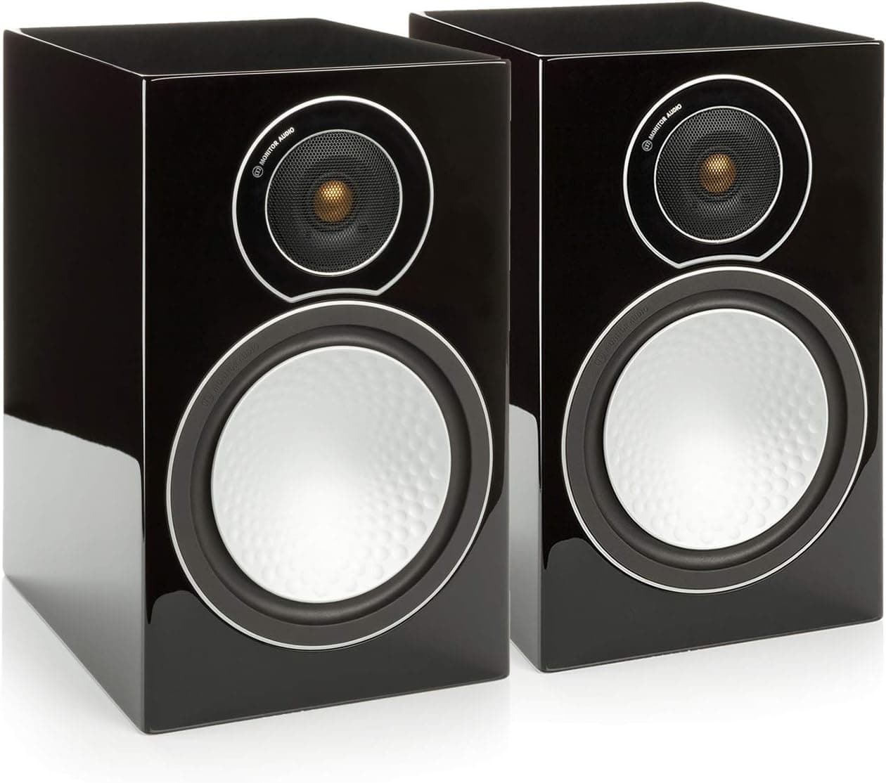 Monitor Audio - Silver Series 2-2-Way Compact Loudspeakers - Pair - Black Oak