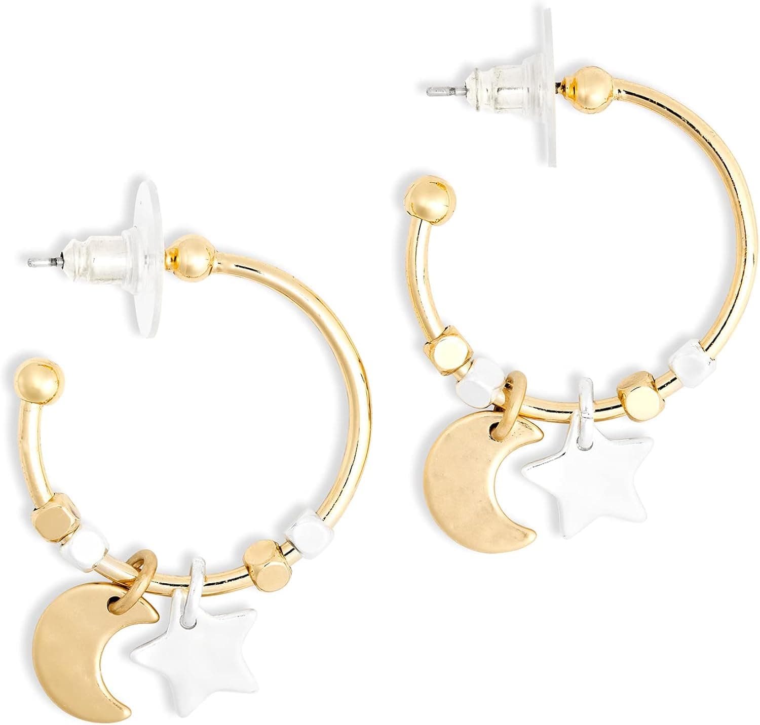 Demdaco Gold Tone One Size Fits Most Iron Metal Giving Earrings