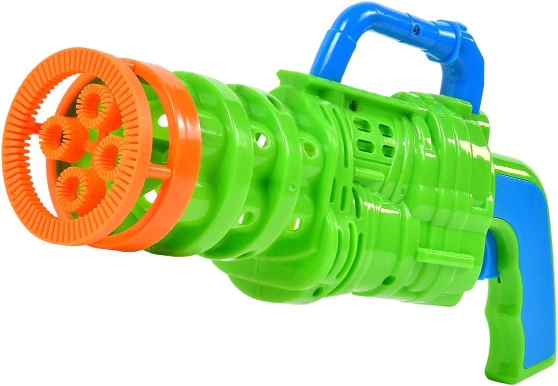 Sunny Days Entertainment 2-N-1 Bubble Blaster – Deluxe Toy Bubble Shooter | Long Continuous Bubbles | Outdoor Summer Fun for Kids