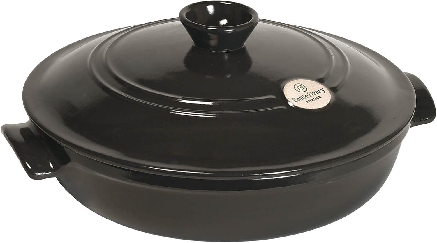 Emile Henry Made In France Flame Braiser, 12", Charcoal