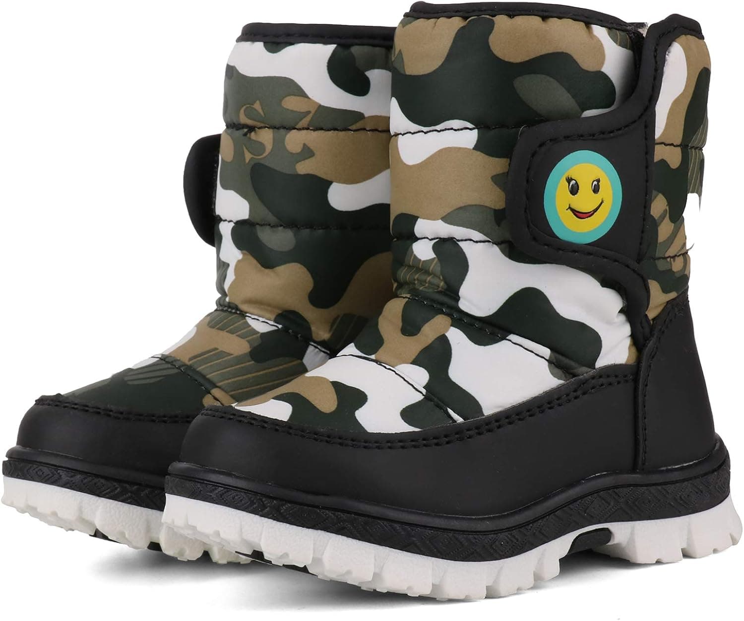 Cindear Boys Girls Snow Boot Waterproof Outdoor Slip Resistant Cold Weather Unisex Warm Winter Shoes 1021-CE25