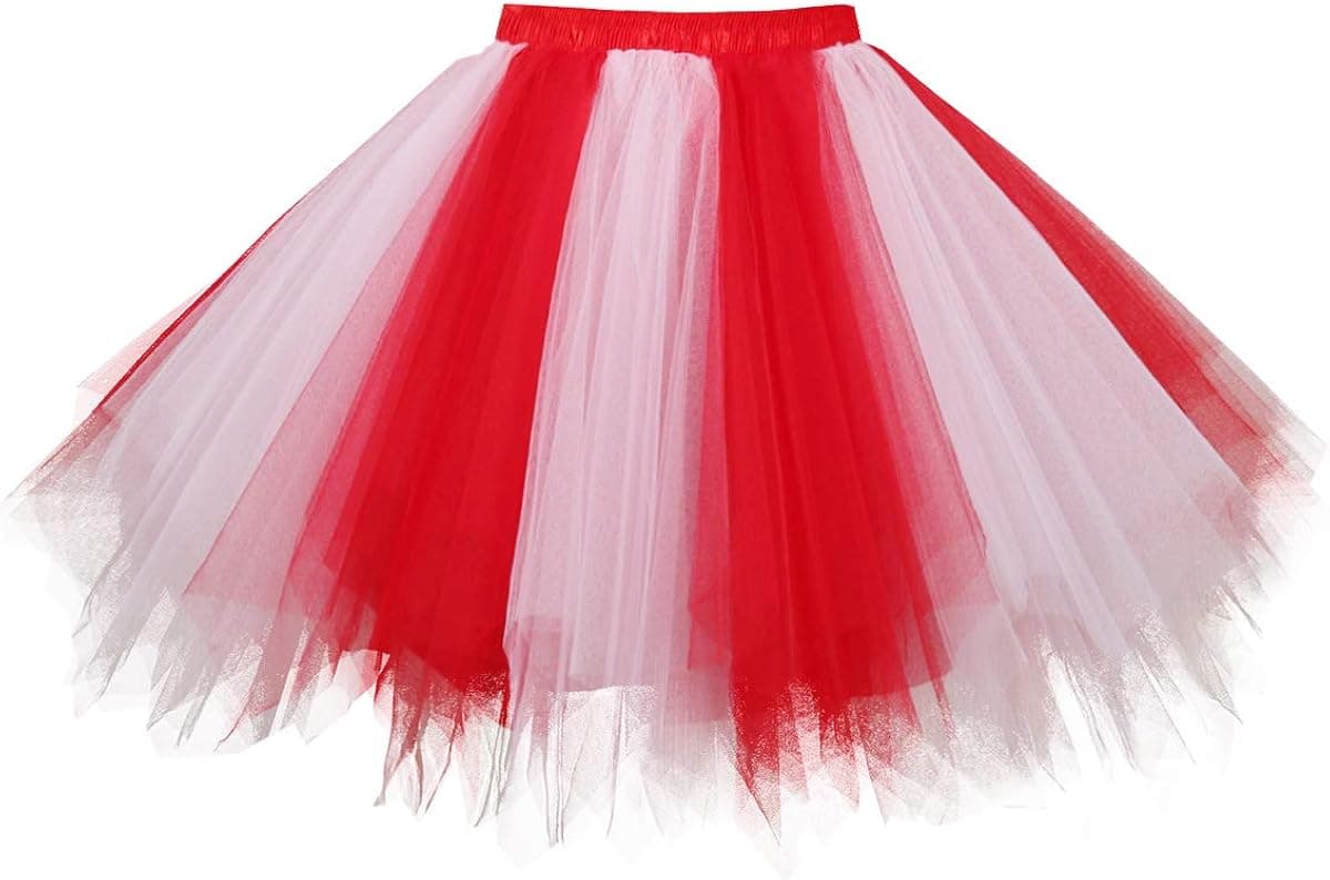 Topdress Women's 1950s Vintage Tutu Petticoat Ballet Bubble Skirt (26 Colors)