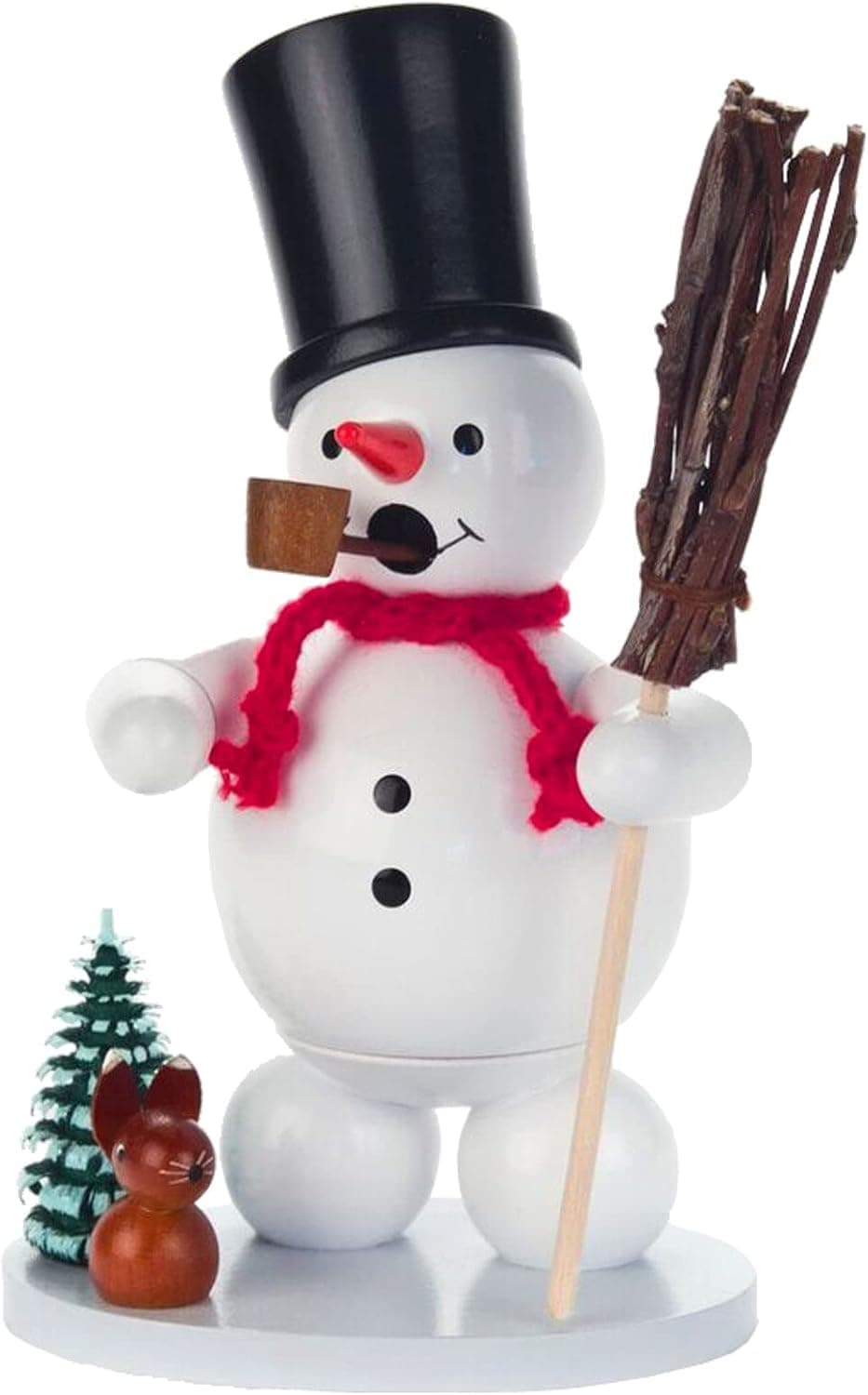 Alexander Taron 146-928-4 Dregeno Incense Burner - Snowman - 5.5" H x 4" W x 3" D, White