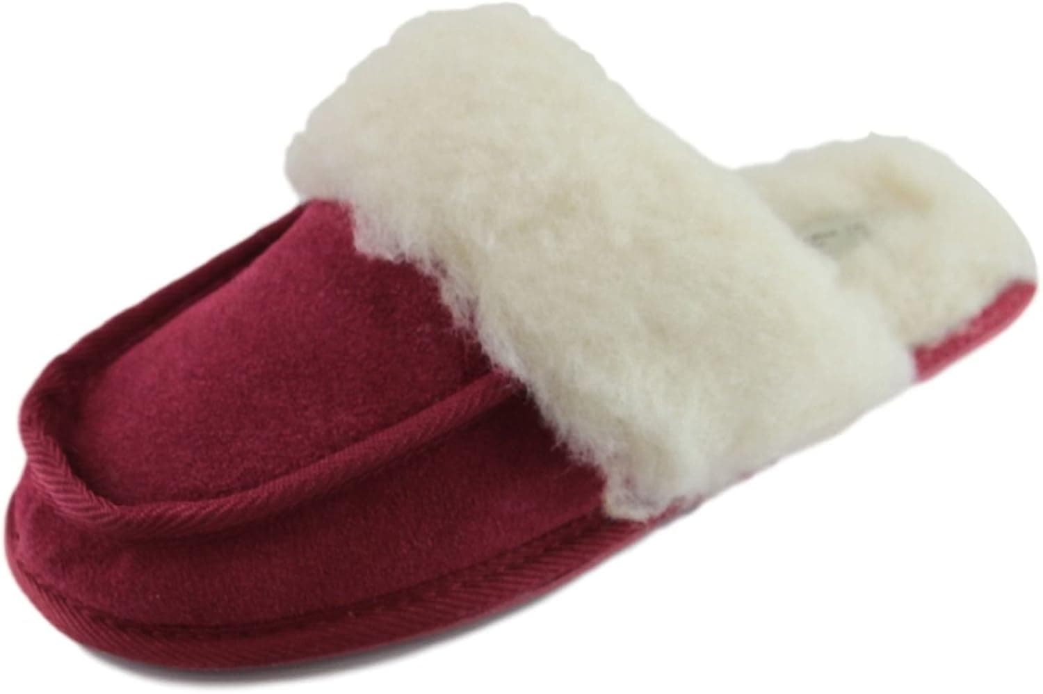 Sheepskin World Deluxe Ladies Lambswool Slipper Mules with Hard Sole - Suede Upper
