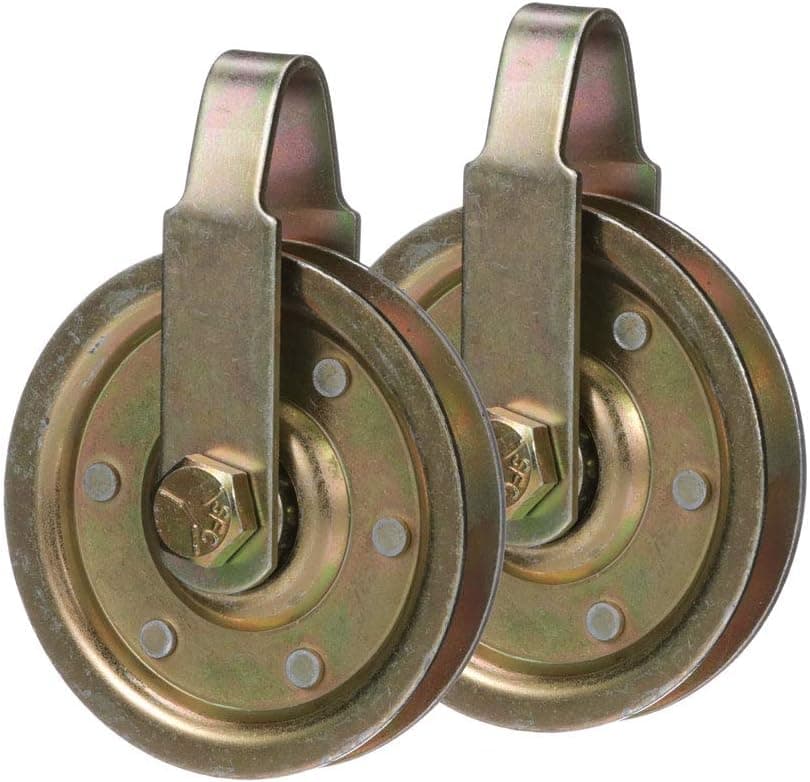 DURA-LIFT Heavy-Duty 3" Garage Door Pulley with SHEAVE (2-Pack)