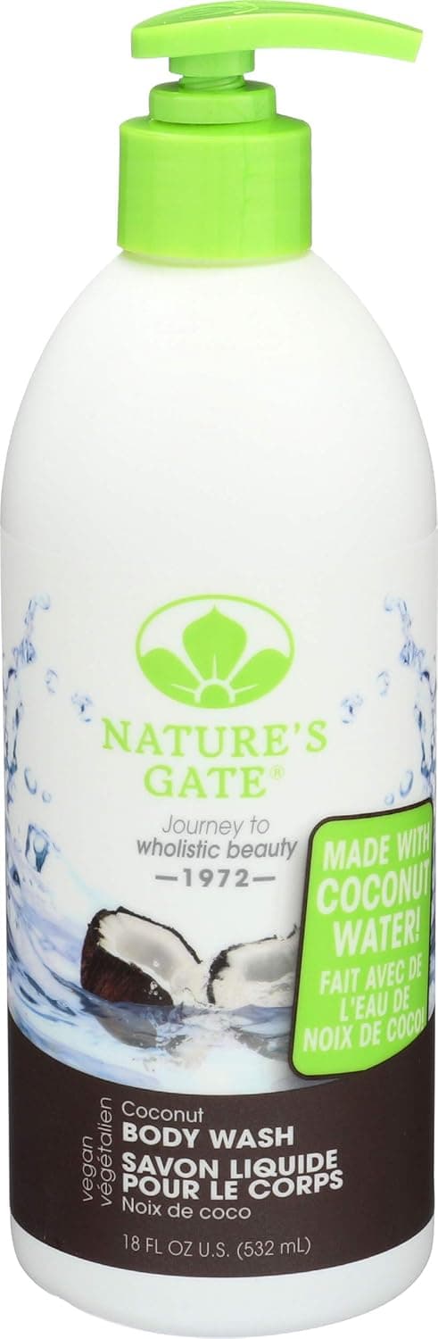 NATURES GATE Coconut Body Wash, 18 fl oz