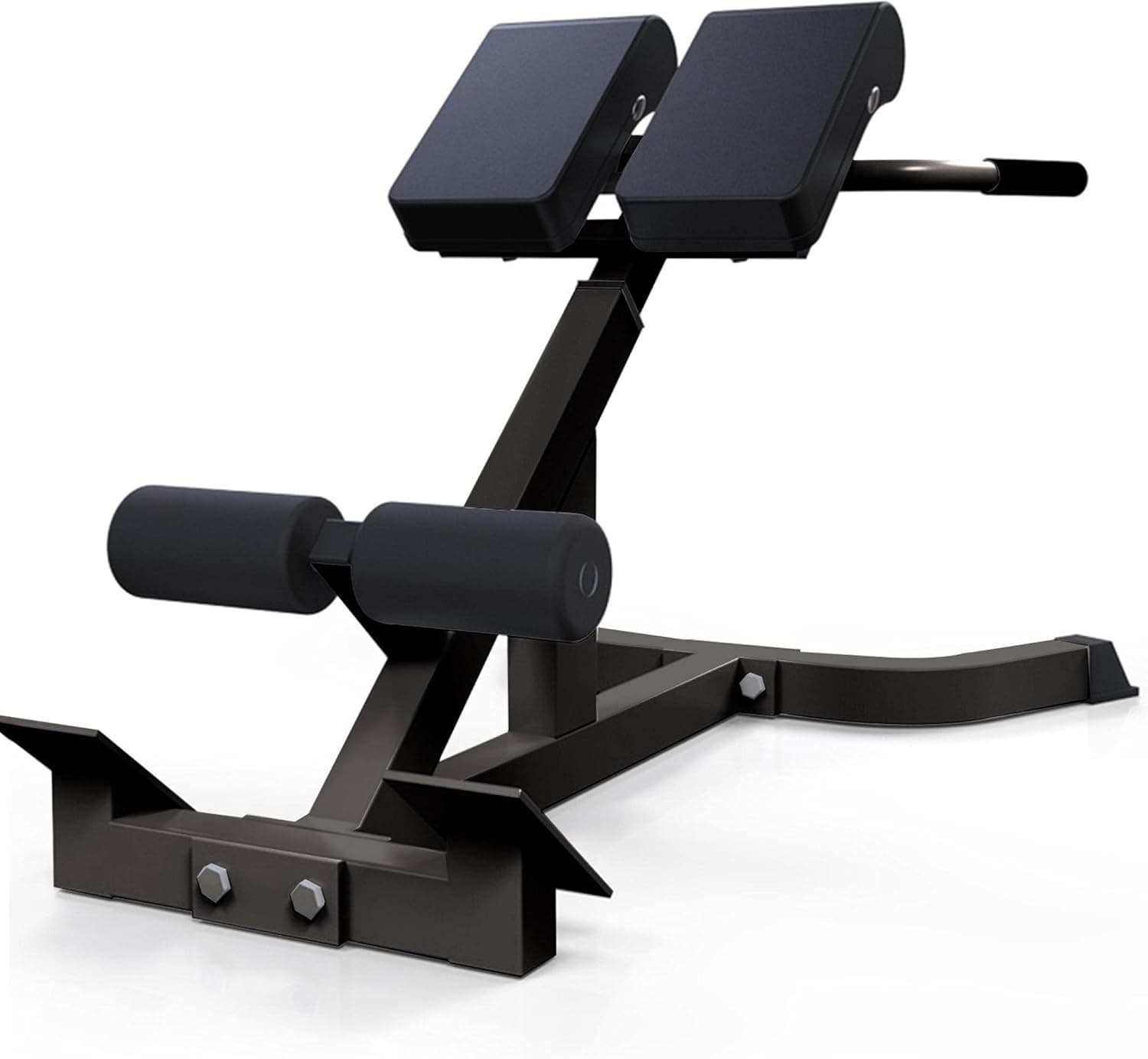 QAZQ 45 Degree Back Hyper Extension Roman chair, Adjustable Height Sit up Board Weight Bench Abdominal Trainer Hyperextension Back Machine for Home Gym Fitness Core Exercise Strength Training Workout