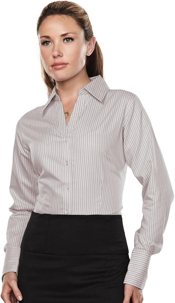 Tri-Mountain Gold 100% Cotton Wrinkle Free Dress Shirt. 973