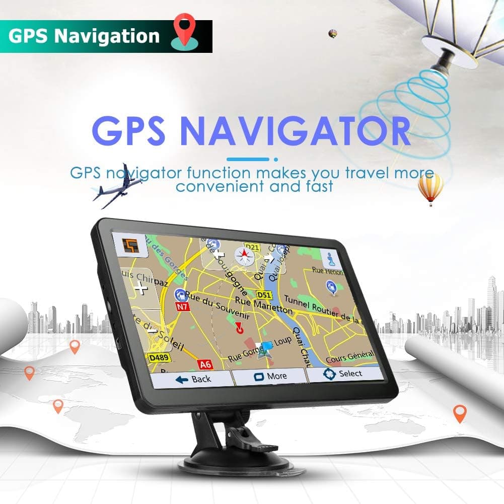 GPS Navigation for Car Truck 7 Inch Navigator with Voice Guidance,Speed Camera Warning,Turn-by-Turn Directions,Lifetime Free Map Update