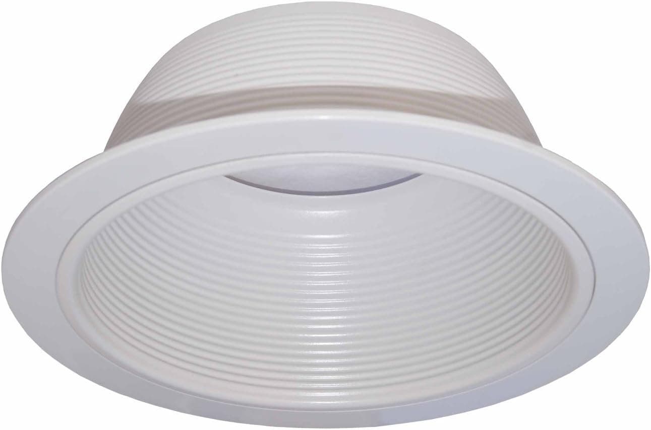 6” Inch White Baffle Recessed Can Light Trim Replaces HALO 310 W JUNO 24W-WH - 24 PACK