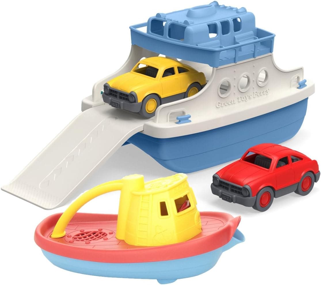 Green Toys Bath Time Journey Tugboat & Ferry Boat