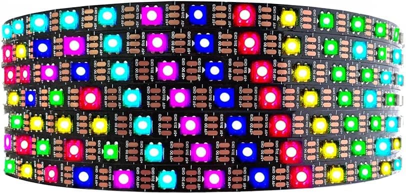 Ws2812b RGB Strip Light Individually Addressable LED 5050smd 16.4ft 300 Pixels 5V