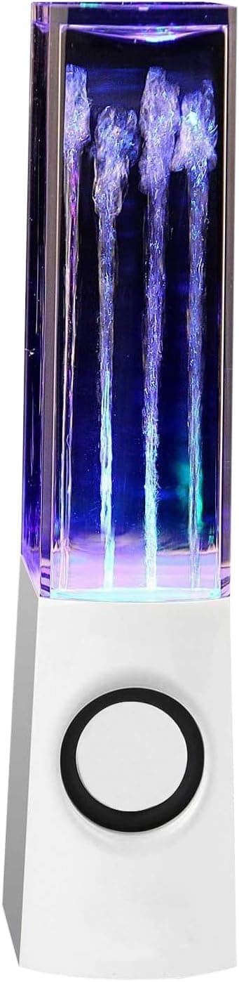DIY YOUR WORLD Water Speakers White USB Powered Dancing Music Box Speaker for PC Laptop MP3, MP4, Cell Phone
