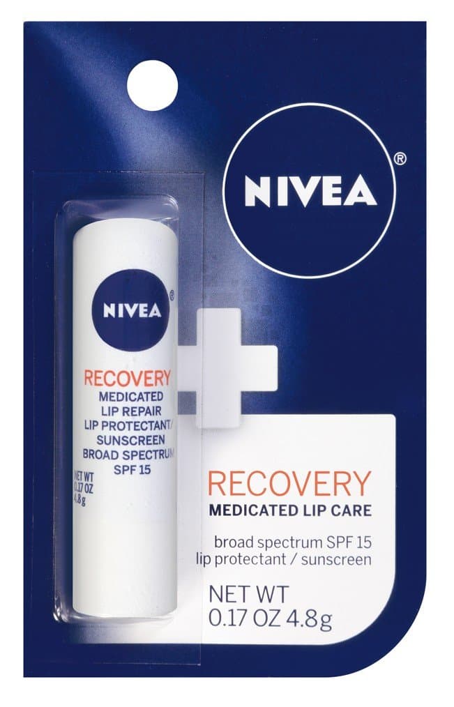 Nivea Recovery Medicated Lip Care Spf15 0.17 Ounce (6 Pieces) (5ml)