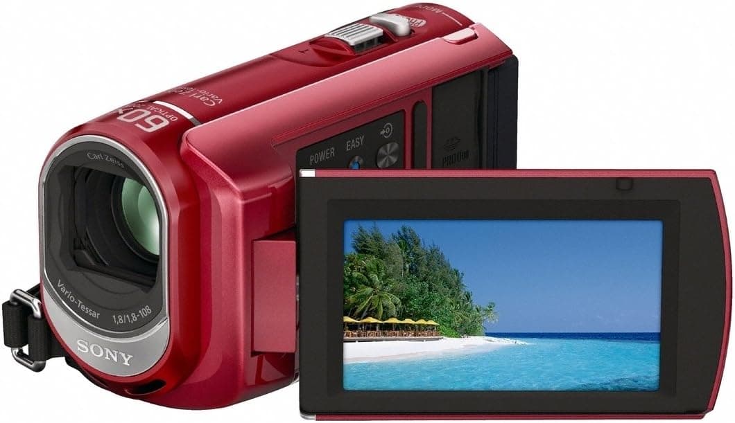 Sony DCR-SX40 Palm-Sized camcorder with 60X Optical Zoom (Red) (Discontinued by Manufacturer)