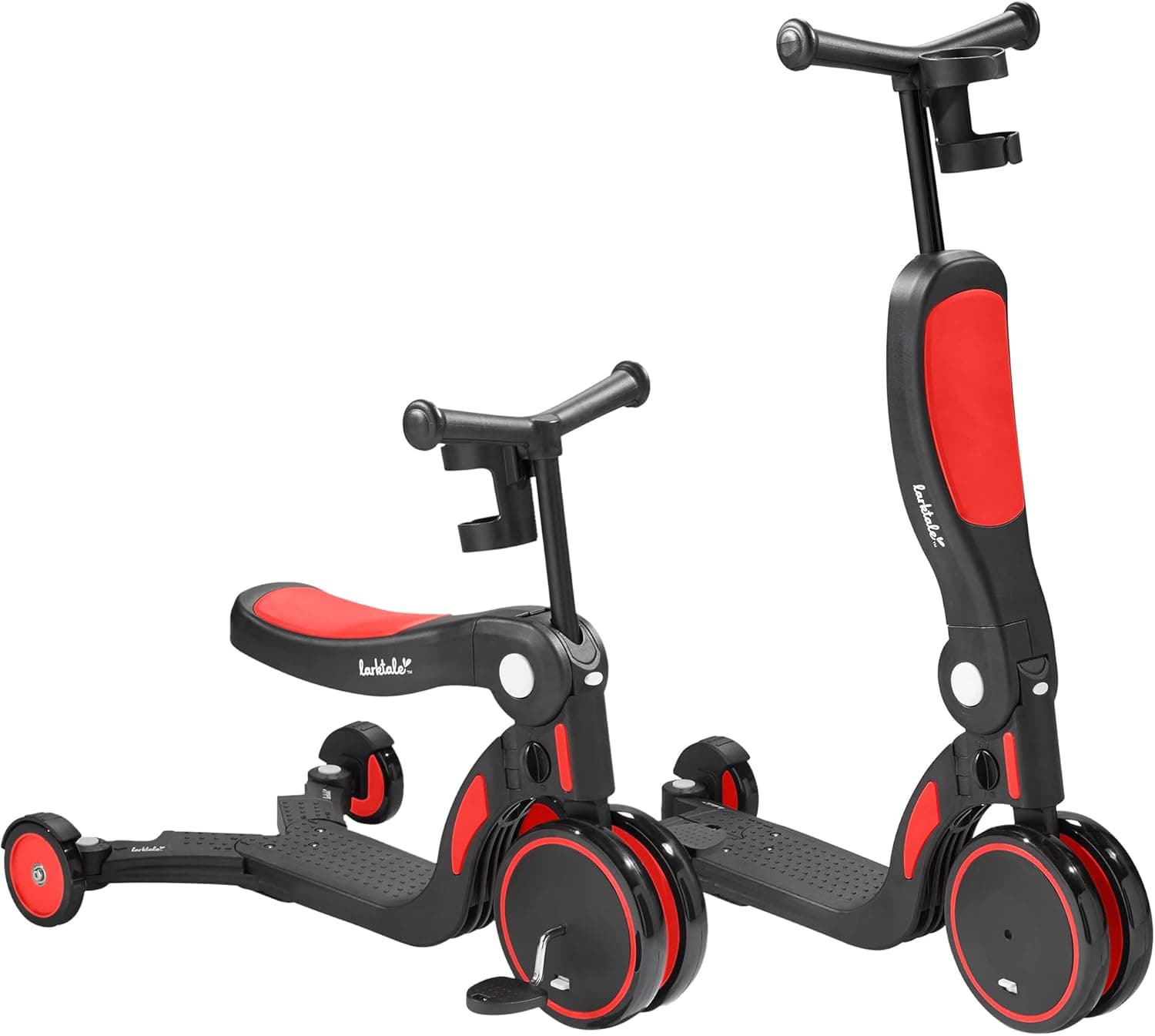 Larktale Scoobi Scooter | 5-in-1 Folding Scooter for Toddlers That Grows with Them | Multifunctional Vehicle with Convertible Two or Three Wheel Scooter and Kick Bike Configurations