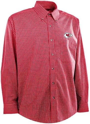 NFL Men's Kansas City Chiefs Esteem Woven Dress Shirt