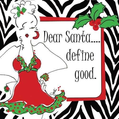 C.R. Gibson Working Girls Design Decorated 3-Ply Paper Napkins, 5-Inch, 20-Pack, Define Good
