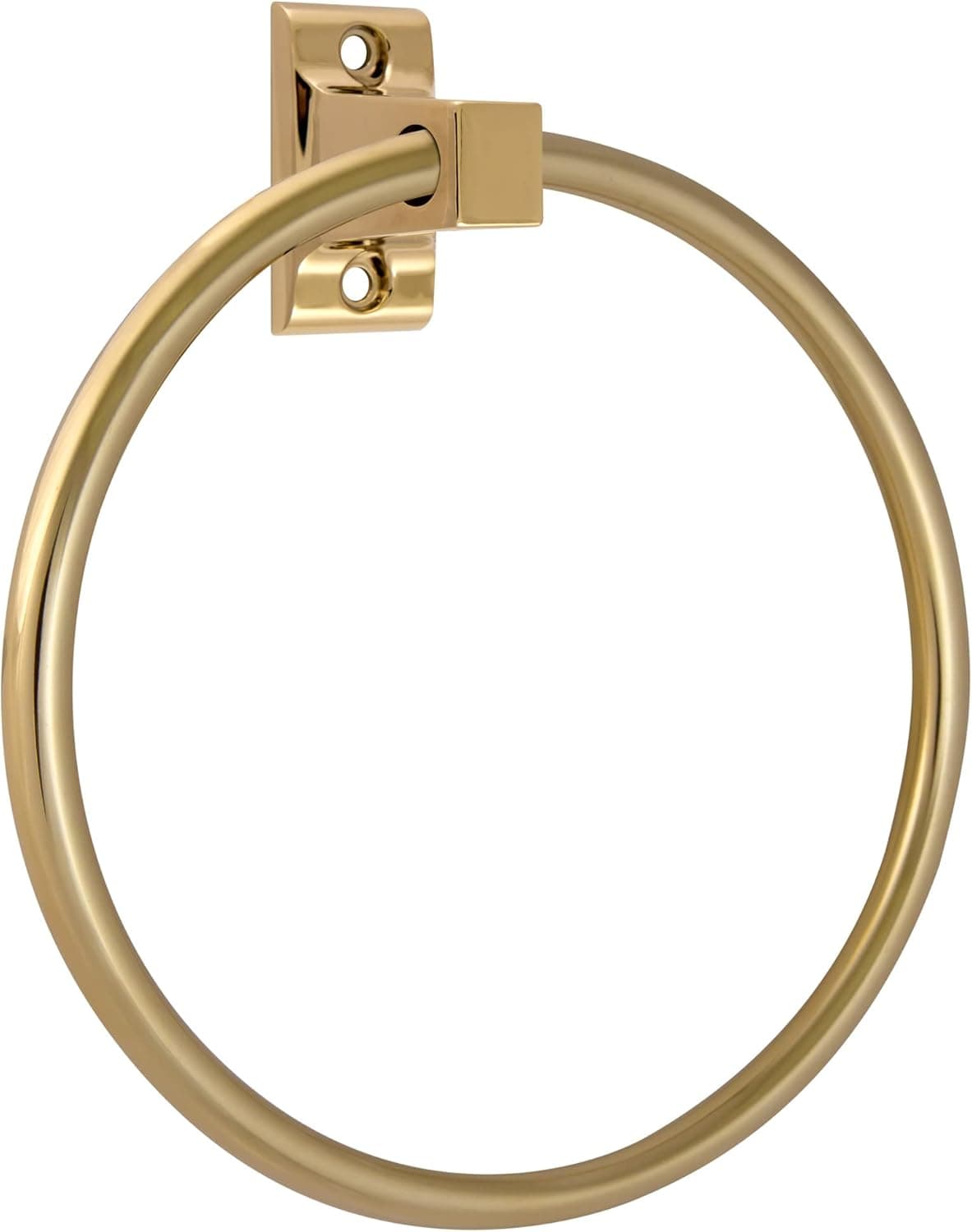 Design House 533349 Millbridge Classic Towel Ring, Polished Brass