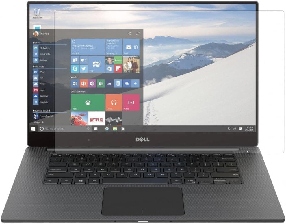 PcProfessional Screen Protector (Set of 2) for Dell XPS 15 9550 9560 15.6" [2015 Model] Non Touch Laptop Anti Glare Anti Scratch Filter Radiation
