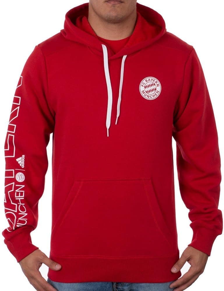 adidas Mens Soccer FC Bayern Munich Hoodie