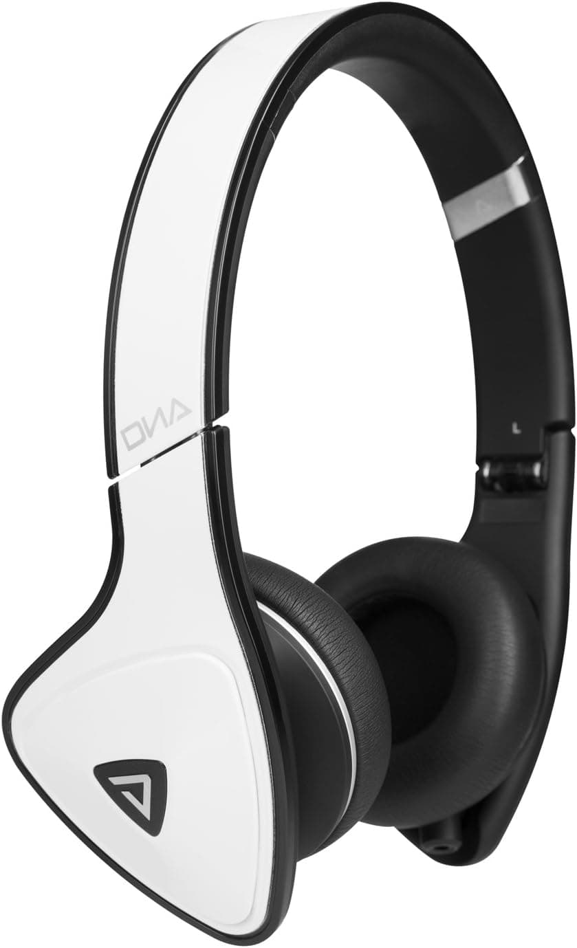 Monster DNA On-Ear Headphones, White Tuxedo
