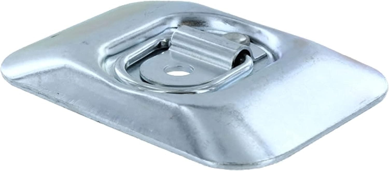 US Cargo Control Flush Mount D-Ring Tie Down/Mounting Ring (White Zinc Plated)