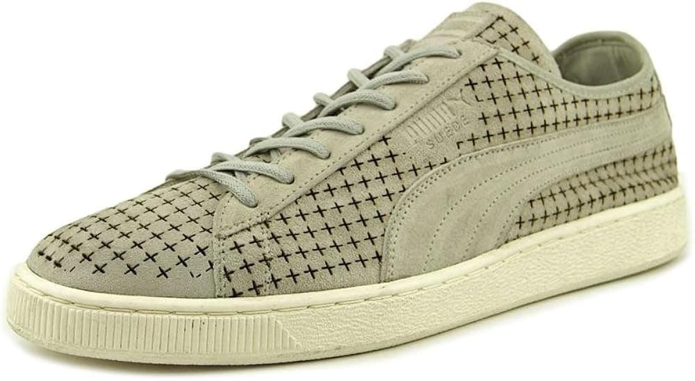 PUMA Men's Suede Courtside Perf Gray Violet Sneaker 13M