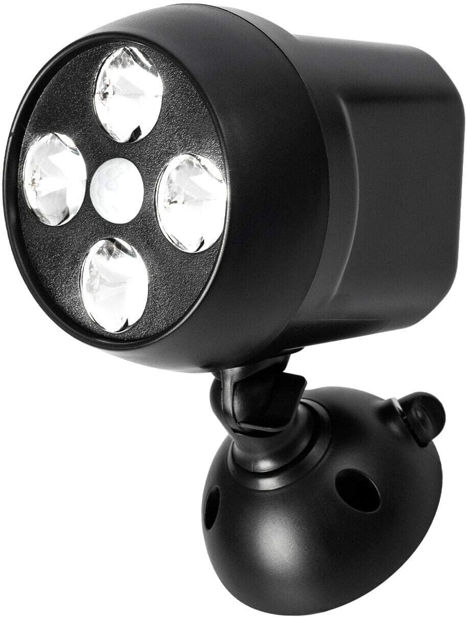 LED Solar floodlight Motion Sensor, 450 lumens Weatherproof Battery Powered LED Super Bright Spotlight, with Motion Sensor, Black