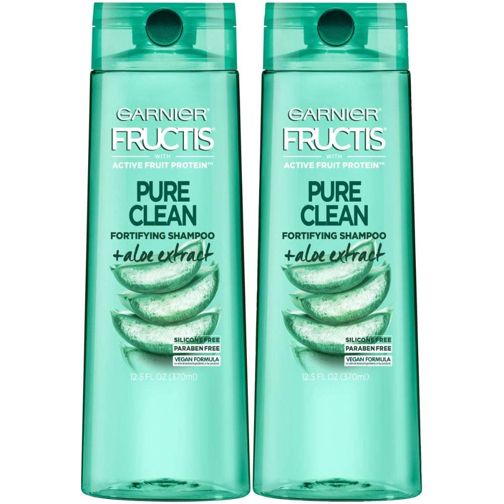Garnier Hair Care Fructis Pure Clean Shampoo, 12.5 Fl Oz, 2 Count