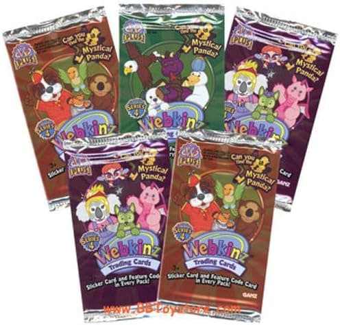 Webkinz Trading Cards Series 4 - Packs ( 5 Pack Lot )