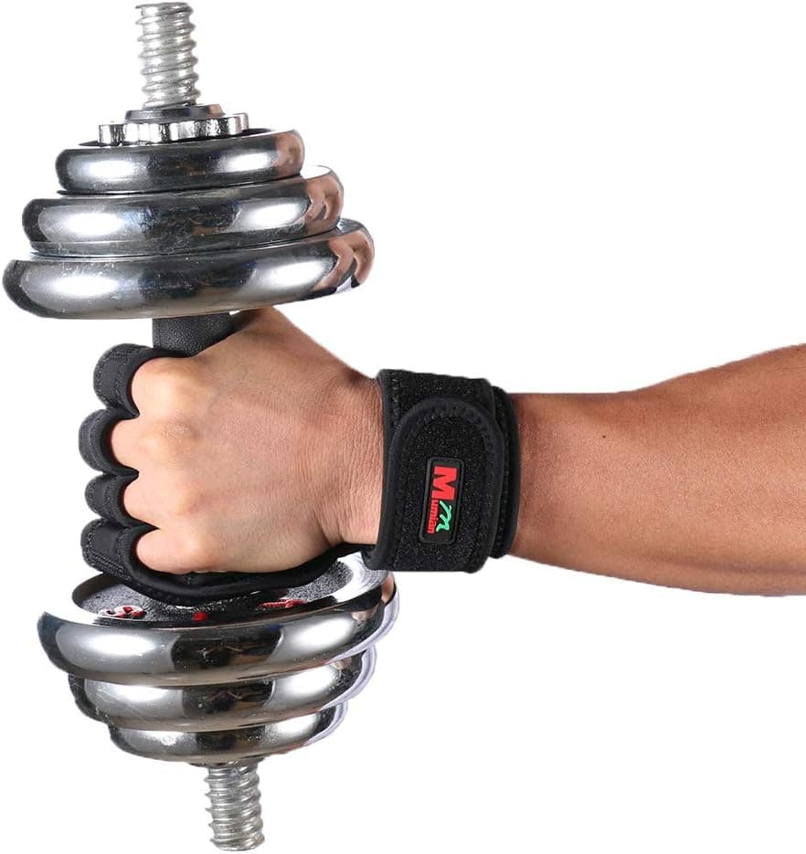 Men & Women Sports Gym Gloves Fitness Training Exercise Anti Slip Weight Lifting Gloves Half Finger Body Workout (M)